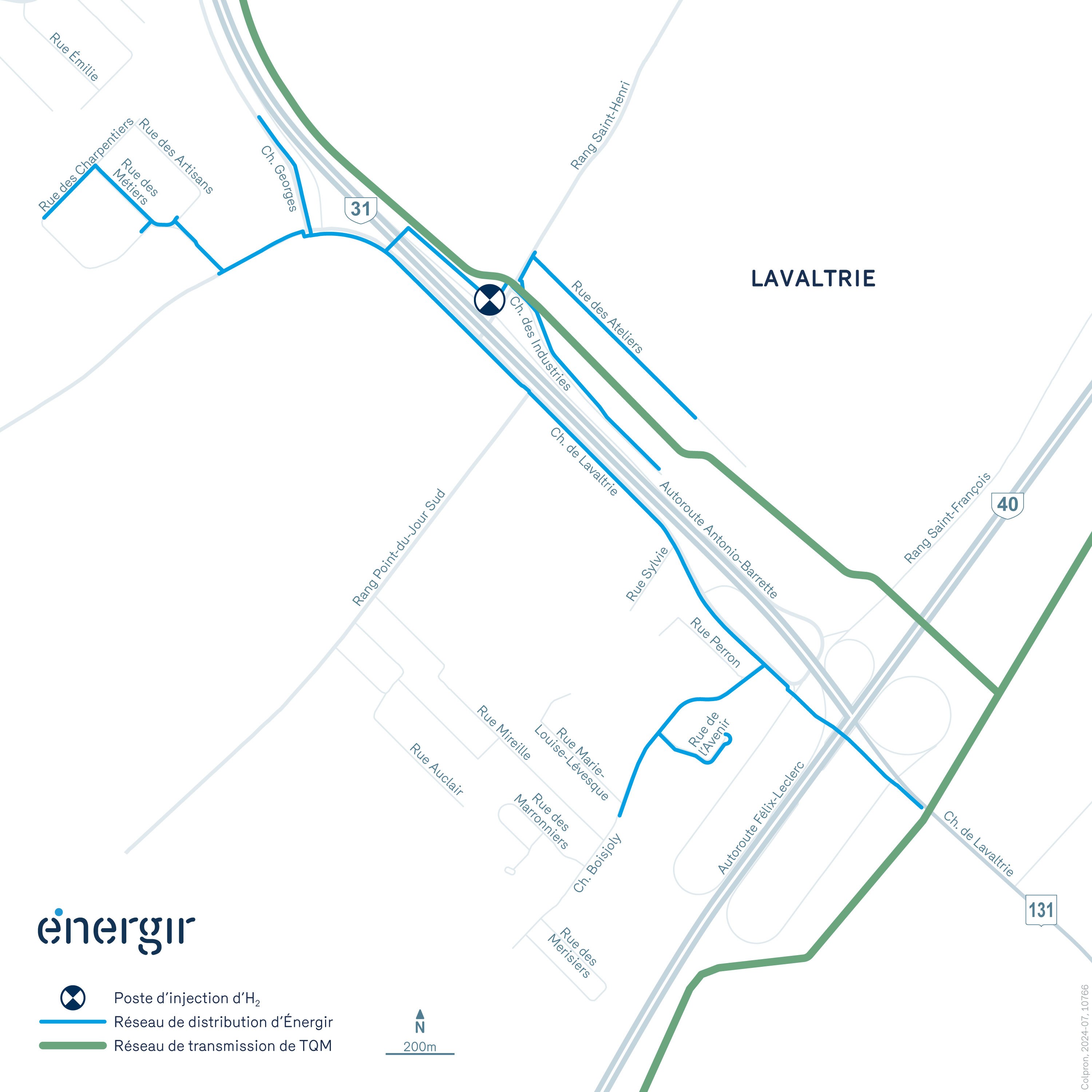 Carte du projets Lavaltrie