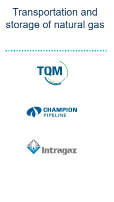 transportation and storage of natural gas
