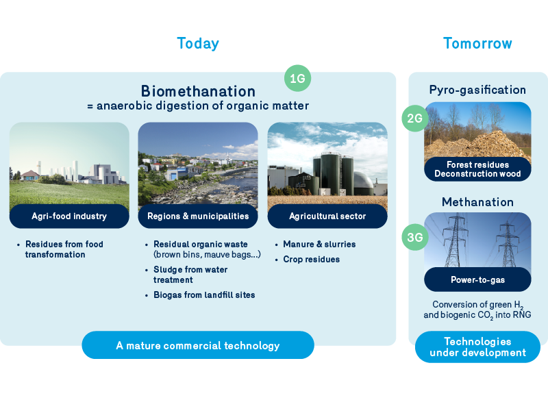 types of renewable source gases