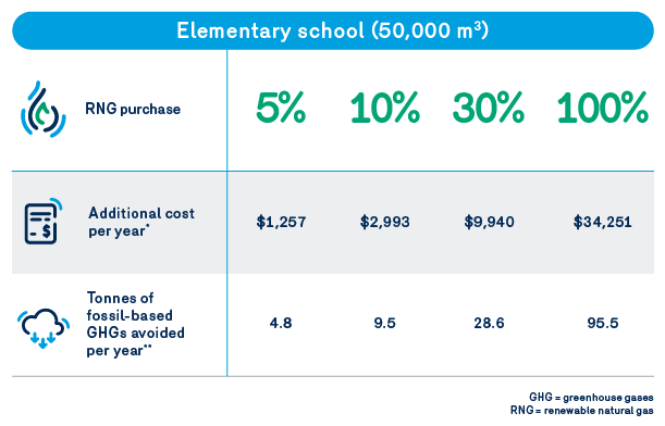 Portrait clients - consommation GNR | Elementary school